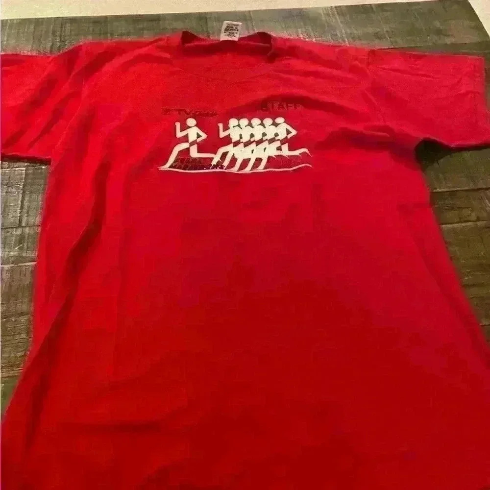 Vintage t shirt Fulda marathons 1989 jerzees red country music